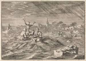 Inundación en Groningen, 1686 de Jan Luyken