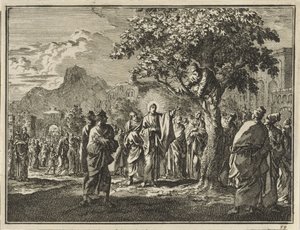 Zaqueo en la higuera de Jan Luyken