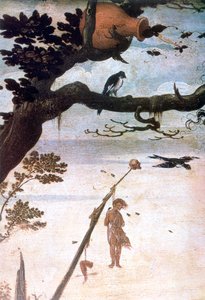 Escena de paisaje, leyenda de San Cristóbal, c1520-1559 de Jan Mandyn