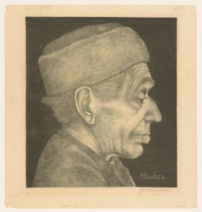 Retrato de Douwe con gorra de Jan Mankes (signed by artist)