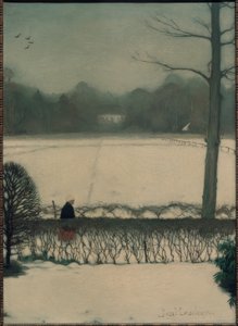 Vista desde el estudio en Eerbeek de Jan Mankes