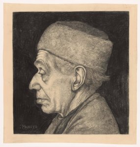 Douwe, de perfil hacia la izquierda de Jan Mankes