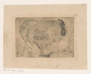 Gallo acurrucado de Jan Mankes