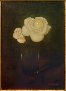 Camelias en el vaso de Jan Mankes