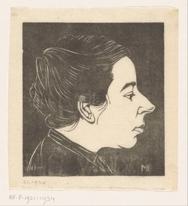 Retrato de Anne Zernike de Jan Mankes