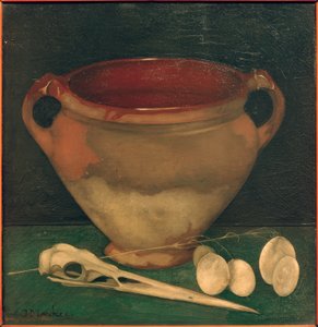 Olla de cerámica con pico de garza de Jan Mankes