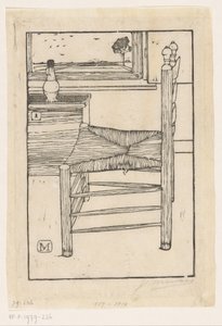 Silla con asiento ribeteado de Jan Mankes