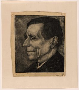 Padre de Jan Mankes, casi de perfil hacia la izquierda