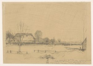 Paisaje invernal en Eerbeek de Jan Mankes