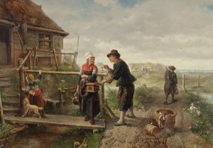 Encendiendo una pipa de Jan Mari Henri Ten Kate