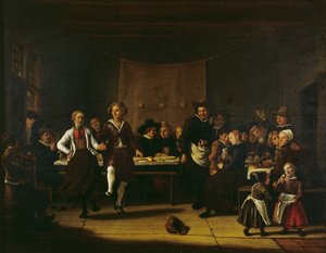 La boda del granjero (óleo sobre lienzo) de Jan Massys or Metsys