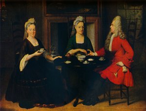 Conversación, c. 1735 de Jan Maurits Quinkhard
