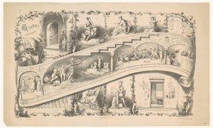 Presentación de la carrera de un estudiante de Leiden, 1871 Gradus Academici (título sobre objeto) de Jan Mesker