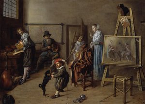 El taller del pintor de Jan Miense Molenaer