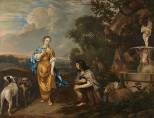 Retrato doble de una joven pareja como Granida y Daiphilo
