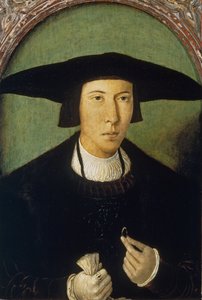 Retrato de un joven - Pintura de Jan Mostaert (1472/73-1555/56) - ca 1520 - Museo del Prado, Madrid