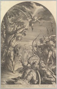 Martirio de San Sebastián, ca. 1600 de Jan Muller