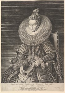 Retrato de Isabel Clara Eugenia, Gobernadora de los Países Bajos del Sur de Jan Muller