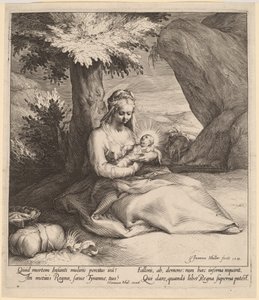 Descanso en la huida a Egipto de Jan Muller