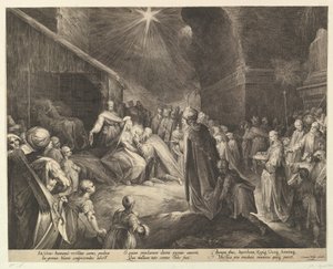 La adoración de los magos, ca. 1625 de Jan Muller