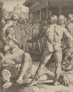 La lucha entre Ulises e Irus, ca. 1590