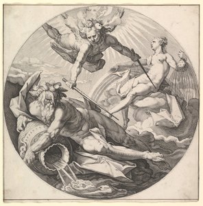 El Segundo Día Muere II, de la serie La Creación del Mundo, ca. 1594 de Jan Muller