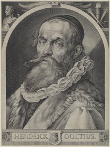 Retrato de Hendrick Goltzius de Jan Muller, Hendrick Goltzius