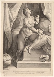 Cleopatra de Jan Muller, after Adriaen de Vries