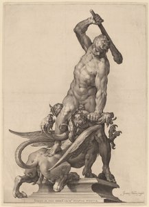 Hércules matando a la hidra de Jan Muller after Adriaen de Vries