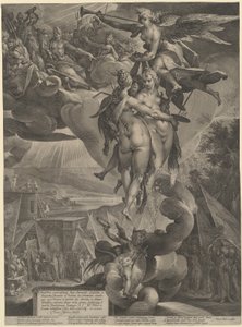 La apoteosis de las artes de Jan Muller, after Bartholomaeus Spranger
