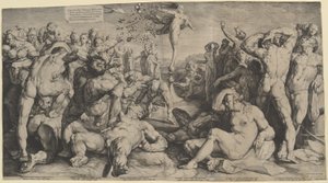 La Fortuna distribuyendo sus dones de Jan Muller, after Cornelis Cornelisz van Haarlem