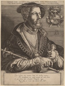 Johan van Leyden (Jan Beukels) de Jan Muller after Heinrich Aldegrever