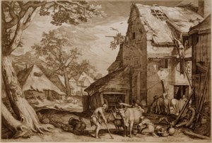 El hijo pródigo como pastor de cerdos de Jan Pietersz Saenredam