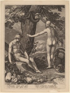 La Tentación del Hombre de Jan Pietersz Saenredam after Abraham Bloemaert