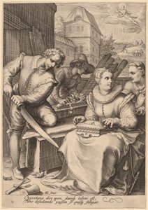Mediodía de Jan Pietersz Saenredam, after Hendrik Goltzius