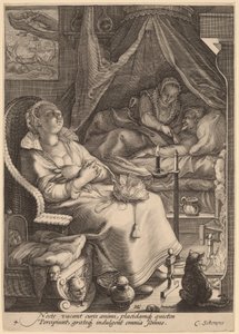 Noche de Jan Pietersz Saenredam, after Hendrik Goltzius