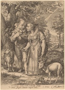 Primavera de Jan Pietersz Saenredam after Hendrik Goltzius