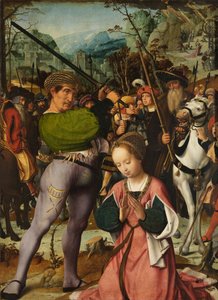 La decapitación de Santa Catalina (óleo sobre tabla) de Jan Provoost