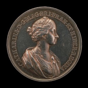 Catalina de Braganza, 1638-1705, esposa de Carlos II, Rey de Inglaterra de Jan Roettiers