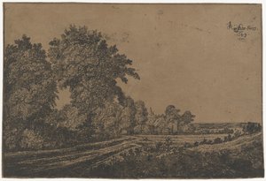 Camino rural con árboles de Jan Ruyscher