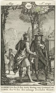 Conversación entre Alberto de Austria y Carlos VI de Jan Ruyter
