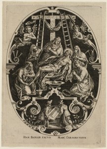 Lamentación, de la Pasión de Cristo de Jan Sadeler I