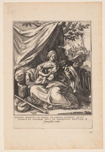 Descanso en la Huida a Egipto de Jan Sadeler I