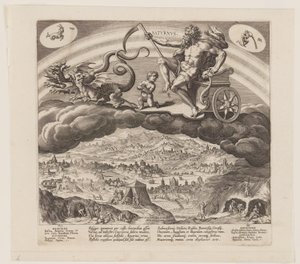 Saturnus, de Los Siete Planetas de Jan Sadeler I