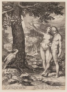 Adán y Eva ante el Árbol del Conocimiento, de Historia de los primeros padres del hombre