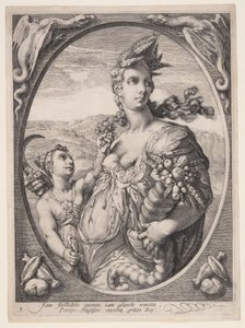Ceres, de Tres dioses o diosas paganos de Jan Saenredam