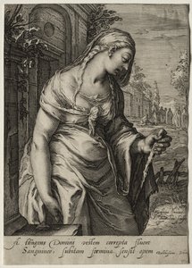 Heroines of the New Testament:  The Woman with the Issue of Blood de Jan Saenredam