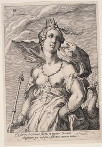 Juno, de Tres diosas de Jan Saenredam