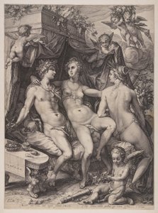Sine Cerere y Baccho Friget Venus de Jan Saenredam