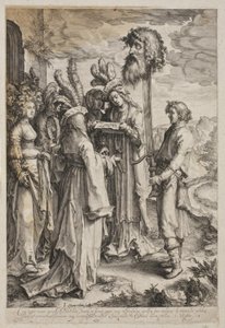 Los israelitas animan a David después de la victoria sobre Goliat de Jan Saenredam